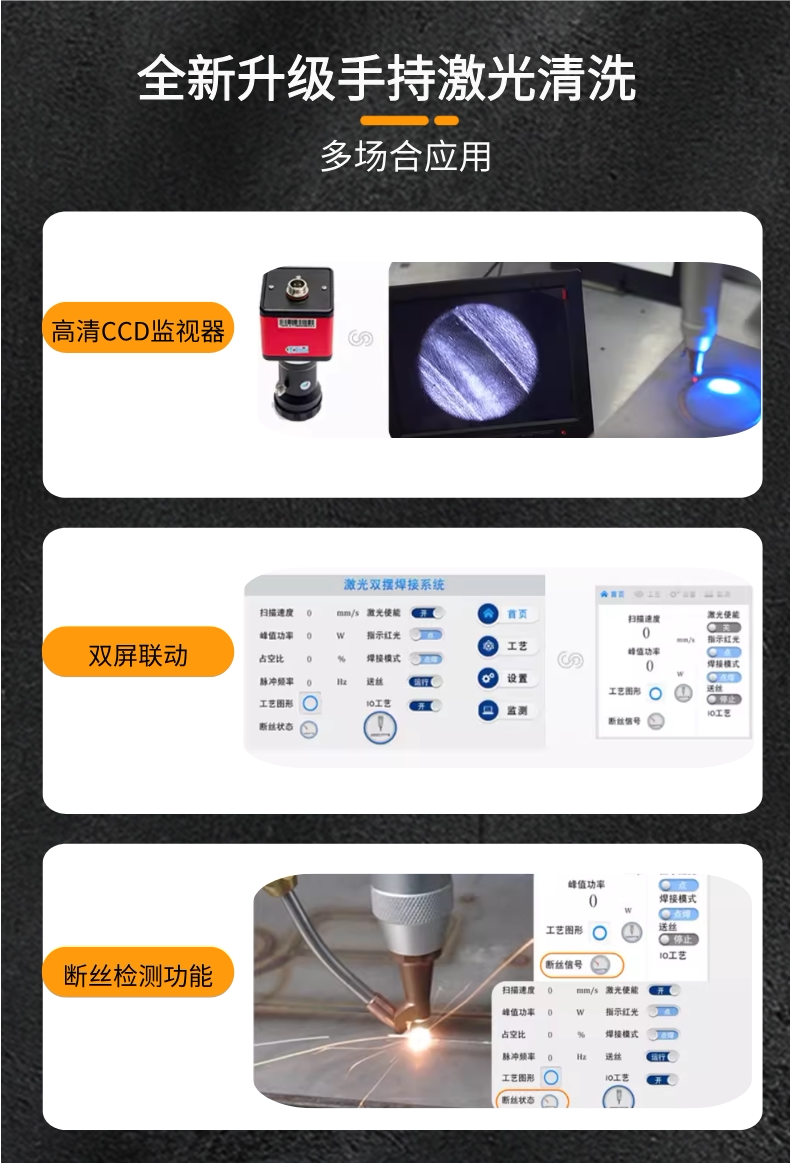 超强伟业 SUP25A 同轴双摆焊接头 激光焊机原装焊枪头 3000W 水冷